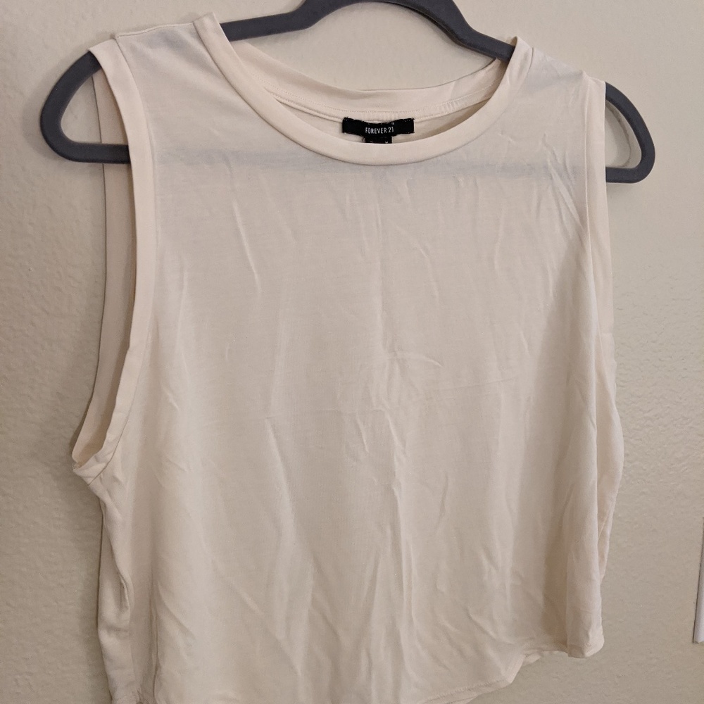 Cream Tank Top